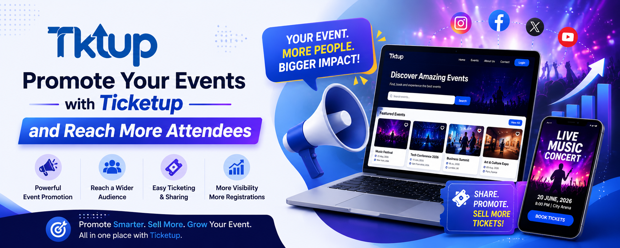 Promote Your Events with Ticketup and Reach More Attendees